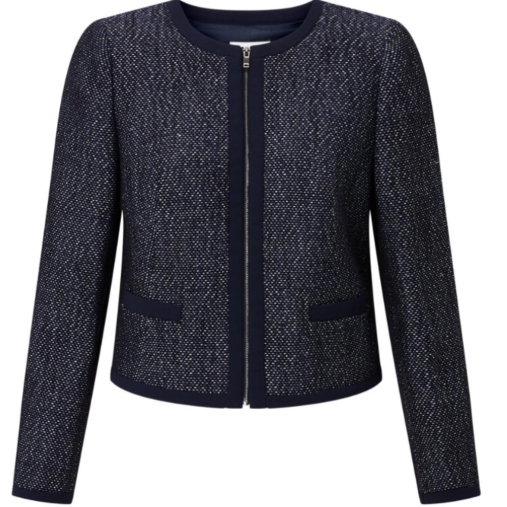 NWT PRECIS PETITE BEA BOUCLE JACKET in US 6